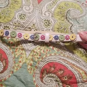 Talbots Kids flowers spring belt size small girls